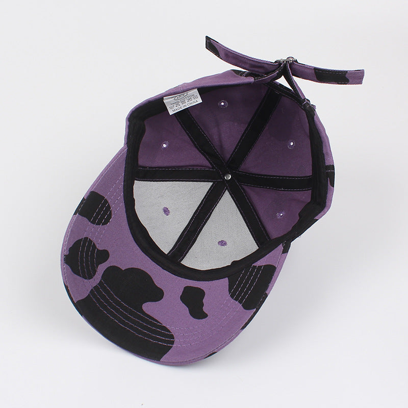 Gorra De Béisbol Con Estampado De Vaca De Algodón al por mayor